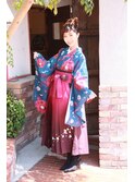 ヘアセット&袴着付け¥11880