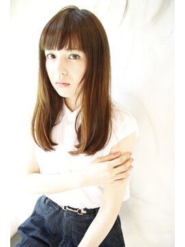 ブーケ(BOUQUET) 「BOUQUET」前髪厚めのシースルー　ミルクティアッシュ