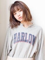 ネイヴィル オモテサンドウ(navile omotesando)&nbsp;アッシュブラウン×ナチュラル外ハネボブ