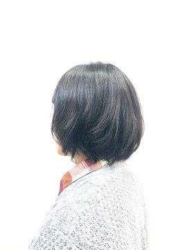 クオリス 上福岡店(QUALIS) ダークアッシュ/白髪染め/艶カラー/小顔ミニボブ/ショートボブ