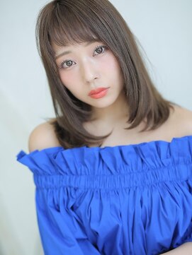 アグ ヘアー サンド 小倉守恒店(Agu hair sand) シンプルで抜け感もあるサラツヤセミディ