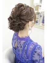 ヘアアンドメイクジップ恵比寿 (Hair＆Make ZIP)&nbsp;お呼ばれウェーブシニヨン　ヘアセット