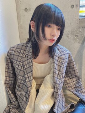 ルービック 豊中(Rubik's) ウルフヘア×インナーデザインカラー