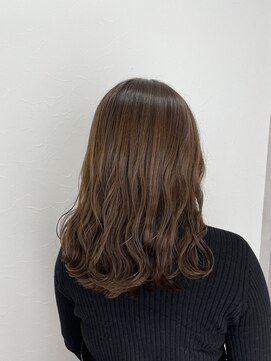 シエル 立川店(CIEL) ミルクティーベージュ×セミロング【CIEL×maki】