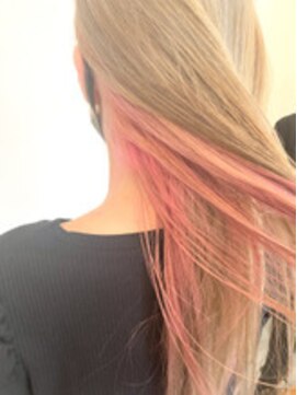 ロダ ヘアー(RODA hair) フラミンゴピンクとミルクミルクティーベージュ