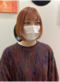 ダブルカラーオレンジベージュカラーケアブリーチ韓国ハイトーン
