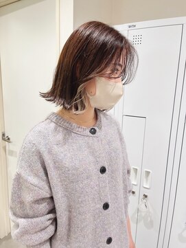 チェレ アズーリ 狭山店(Chere azuri) 30代40代からも大人気【インナーカラー×ミルクティーベージュ】