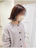30代40代からも大人気【インナーカラー×ミルクティーベージュ】