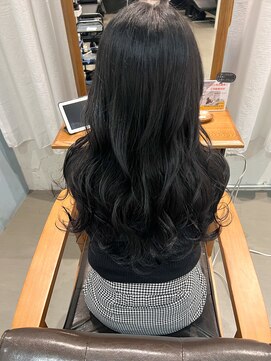 キング 梅田(K!ng) 【梅田】ブルーブラックブルーカラー艶髪カラー髪質改善カラー