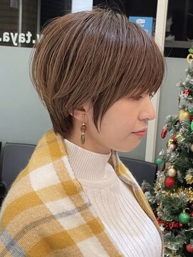 ロンドブルーム 天神大名店(Lond Bloom) 大人ショートボブショートカットココアアッシュくびれミディ