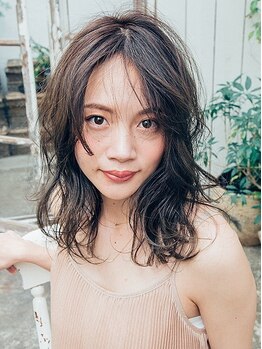 チャンディミント 国分寺(HAIR MAKE Candi mint)の写真/今話題のマーブを使った、ナチュラルニュアンスパーマが気分を上げてくれます。