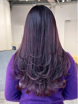 アルバム 池袋(ALBUM) ワンカールレイヤーロング_ピンクベージュマチルダボブ_ba433983