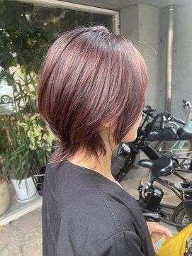 シェル 吉祥寺(shell) グレージュカラー/ボブウルフ/黒髪/ココアベージュ