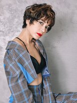 ヘアーカッティングガーデン ジャック モアザン 松山店&nbsp;外国人風ショート/ハイライト［松山市駅/白髪ぼかし］