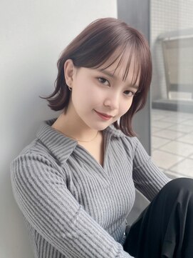 ユーフォリア 池袋東口駅前店(Euphoria) 大人可愛いレイヤーピンクアッシュ外ハネボブミニボブ