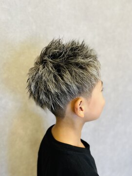 スター(STAR) 人気★/ホワイトメッシュ/キッズカット/メンズ