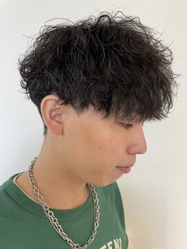 ニアウ 伊勢崎連取店(Niau) メンズマッシュ波巻きスパイラルパーマメンズパーマ