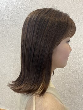 パウダーテラ(Powder tera) 【ミディアム×外ハネ】艶カラー