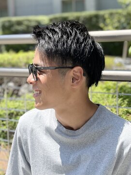 刈部倶楽舞 6mm刈上/メンズ/ツーブロック/アップバンク/爽やか/