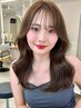 《17時以降★当日平日新規》カット+オーガニックカラー+トリートメント￥6000