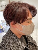 コムズアイ(COM'S/i)&nbsp;マッシュセンターパートツーブロックメンズカットメンズカラー