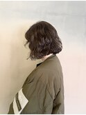 ウェットすぎないラフなボブパーマ