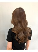 細目馴染ませハイライトカラー