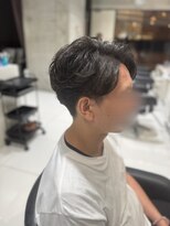 アヴァンスクロス あべのルシアス店(AVANCE. CROSS)&nbsp;センターパート×ニュアンスパーマ×毛流れパーマ