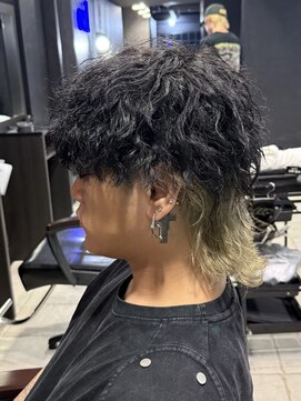 アウル 心斎橋(owl) マッシュウルフ/ツイストスパイラルパーマ/インナーカラー/men's