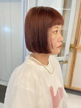 スリー ナカノシマ(three. Nakanoshima) 暖色ボブ