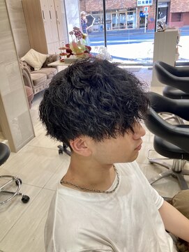 ティーリング 天王町(T ring) 縦落ちツイストスパイラルパーマ