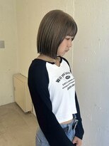 メロウマン(mellowman)&nbsp;ぱっつんボブ20代30代40代ハイライトブリーチダブルカラー立川