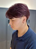 canvas. 川崎 men's メンズ/ハイトーン/ブリーチ メンズショート×暖色カラー