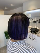 アズールサン 草加西口店(azule-sun) アンブレラカラー,インナーカラー,ブルーパープル,青紫【草加】