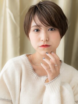 カバーヘア ブリス 戸田公園西口店(COVER HAIR bliss) ダークグレージュ刈り上げシャギーショートX戸田公園20代30代