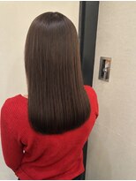 エイム ヘア リンク 長津田店(eim hair rink) 梅雨対策★艶髪ストレート/ミディアムロング【長津田/髪質改善】