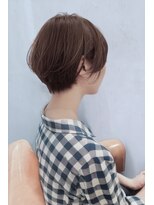 メモリーズ 水天宮前店(Memories)&nbsp;ナチュラルショートボブ丸型ミルクブラウン白髪染め40代50代