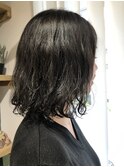  【EIGHTたまプラ】デザインカラー切りっぱなしボブ