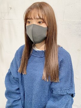 ノラキチジョウジ(NORA KICHIJOJI) 切りっぱなし×オレンジベージュカラー