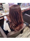 ナチュラルカシスブラウン愛されゆるふわロング立体感20代30代