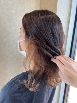 アース コアフュールボーテ 上越店(EARTH coiffure beaute) ベージュインナーカラー