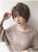 ひし形シルエットのアンニュイショート