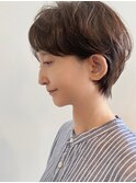 トップふんわりパーマスタイル/前髪パーマ/アースカラー