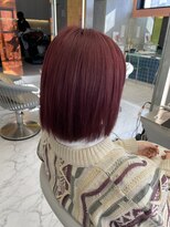 ロンドルーチェ 心斎橋(Lond luce)&nbsp;ダークアッシュ/ミディアムレイヤーカット［髪質改善/縮毛矯正］