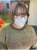 ブラウン/ベージュ/ショート