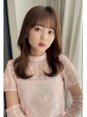 韓国風 チャコールブラウン ゆる巻き
