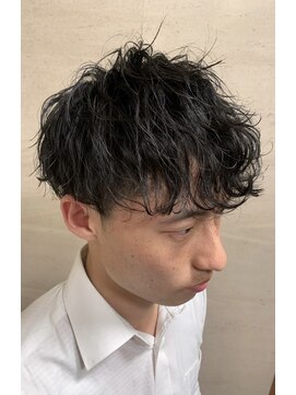 ヒロギンザ 恵比寿店(HIRO GINZA) ツーブロックビジネスショートフェードスパイラルツイストパーマ