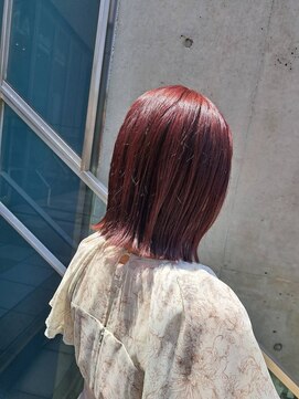 プアメリア 名古屋(Puamelia) レイヤーケアブリーチダブルカラーボブ_4325