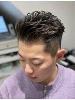 かきあげアイロンパーマ　ショートバック　伸ばしてます