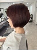 酸熱トリートメント×ショートボブ
